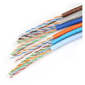 Oem 로고 305m 롤 박스 24 23awg 고양이 5e 6 6a LAN 네트워크 이더넷 케이블 Utp/ftp/sftp 케이블 Cat5e Cat6 외부