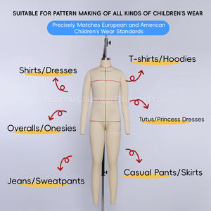 <span class=keywords><strong>Maniquí</strong></span> de <span class=keywords><strong>Costura</strong></span> <span class=keywords><strong>Profesional</strong></span> para Niños, Estándar Europeo, de Fibra de Vidrio, Cuerpo Completo sin Cabeza, Directo de Fábrica - Product Image 3