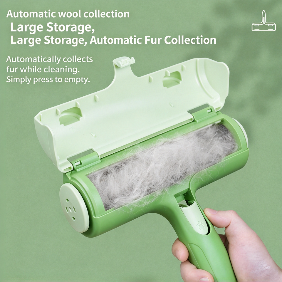Handheld Pet Hair Removal Brush for Couch Rug Blanket Apparel Rubber ...
