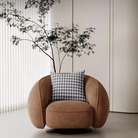 Fauteuil de canapé simple Chaise de loisir moderne et confortable pour le salon en tissu avec rembourrage en éponge Meubles de maison