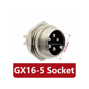 Conector Circular de 2/3/4/5/6/7/8/9/10 pines macho y hembra de diámetro 5 pines GX16 enchufe de aviación conector de Panel de cable de 16mm - Product Image 2