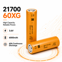 Литий-ионный аккумулятор Tenpower INR21700-60XG 3.6V 6000мАч (21700 60XG) для сборки аккумуляторных блоков электровелосипедов и оборудования для езды