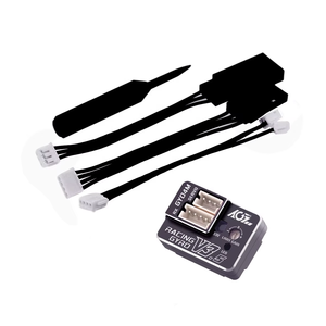 AGFRC GY04M V3.5 <span class=keywords><strong>Mini</strong></span> Gyroscope de direction en aluminium CNC, coque noire en métal, contrôle PWM PID, 3.7-8.4V 2S Lipo, haute stabilité - Product Image 1
