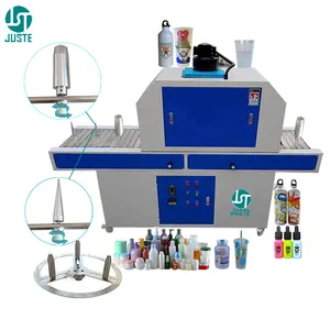 Máy bay tròn bề mặt UV chữa máy dẫn sấy khô máy móc UV véc ni ánh sáng Đường Hầm Lò thủy ngân đèn UV máy sấy