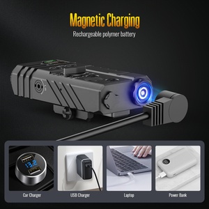 Lampe torche combinée MSH verte/laser IR blanche/infrarouge 4-en-1, 1450 lm, interrupteur à pression à distance, en aluminium - Product Image 5
