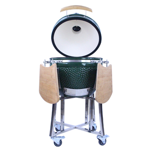 Barbecue <span class=keywords><strong>Kamado</strong></span> TOPQ 23 pouces en céramique OEM Big <span class=keywords><strong>Joe</strong></span> avec fumoir à viande, au charbon de bois, pour jardin et extérieur - Product Image 2