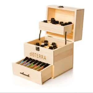 Natural wood 3-layer essential oil storage box 3-layer essential oil wooden finishing box