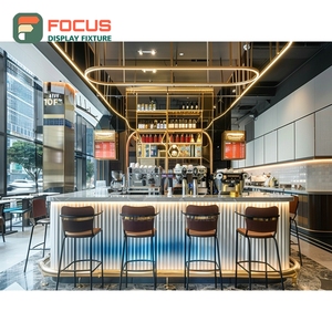 ตู้โชว์กาแฟแบบตั้งอิสระ แผงกระจก สำหรับจัดแสดงขนม ตู้โชว์คาเฟ่ไม้วอลนัทสีดำ - Product Image 6