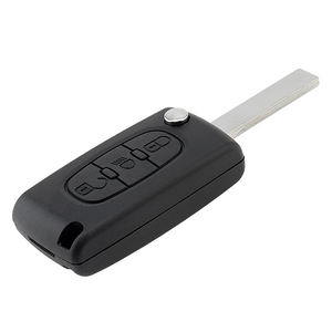 Clé à distance FSK 433 MHz de remplacement pour Peugeot 207 <span class=keywords><strong>307</strong></span>, coque de clé pliable avec puce ID46 et lame HU83 - Product Image 3