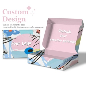 Customize Your Own <b>Box</b> for Product Printed Colour Flat Pack Packaging <b>Box</b> for Small Business Corrugated Die Cut Blue <b>Box</b> Mailers - Product Image 5