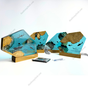 Tendencia superior: resina epoxi transparente cristalina personalizada para lámpara de resina de madera del fabricante directo vietnamita - Product Image 6