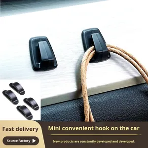 3-Pack ABS Traceless Adhesive <b>Car</b> <b>Hooks</b> Minimalist Design for Front Center Console <b>Car</b>-Mounted Interior Kit - Product Image 3