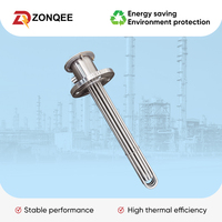 Calentador Tubular Eléctrico en Línea de Acero Inoxidable de 380V 6KW con Brida para Tanque de Aceite Industrial