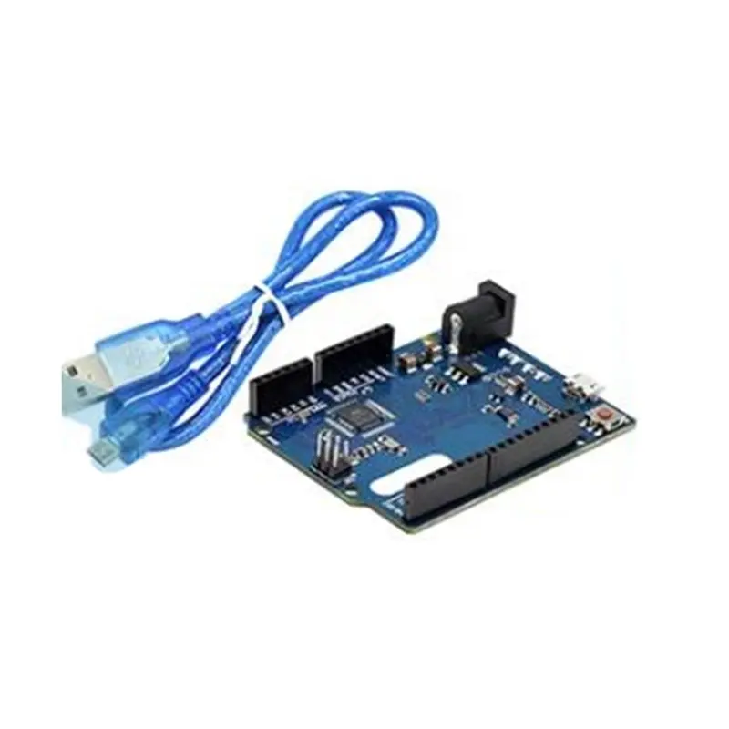 Carte de développement Atmega32u4 d'origine microcontrôleur Leonardo R3 avec câble USB Compatible pour Kit de démarrage Arduino bricolage