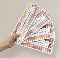 Tableau d'affichage de couleurs de vernis à ongles OEM, personnalisable, échantillon de couleurs de vernis à ongles, livre d'échantillons de couleurs acryliques, vente en gros