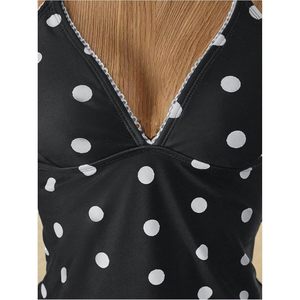 FOXA Maillot de bain tankini 2 pièces à pois pour femme, dos nu, style Y2k Coquette - Product Image 5