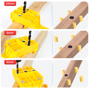Localisateur de perçage droit pour le travail du bois, positionneur en plastique ABS 6 8 10mm pour la menuiserie et l'usage domestique - Product Image 2