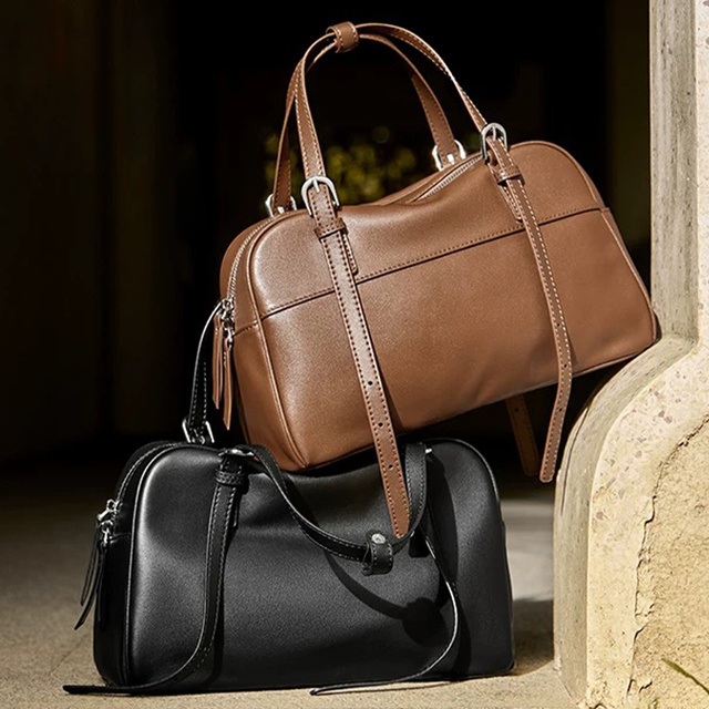 Elegant Leather Top Handle Bag Women Structured Handbag With Detachable Shoulder Strap Stylish Evening Casual Tote