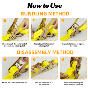 1 inch đến 4 inch <span class=keywords><strong>Ratchet</strong></span> Tie xuống dây đai với móc khác nhau tải an toàn với sự tự tin UV kháng & Heavy Duty xây dựng - Product Image 4
