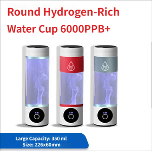 Botella de Agua Rica en Hidrógeno de Vidrio de 8000PPB, Portátil, con Alimentación USB/Batería, 350 ml, para Escritorio y Hogar, Taza de Alta Concentración - Product Image 6