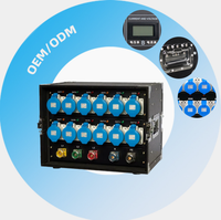 Boîte d'alimentation industrielle Shangyi à 12 prises 63A avec indice de protection IP54 pour l'éclairage de scène, les écrans LED de grande taille, 220V Performance