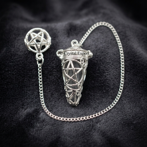 Jaula de Pentáculo de Metal al por Mayor con Ágata, Estilo Feng Shui del Amor, Coleccionable Artístico, Técnica de Tallado y Grabado - Product Image 3