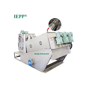 IEPP China factory price manufacturer multi disc screw press dehydrator supplier wastewater treatment sludge dewatering machine