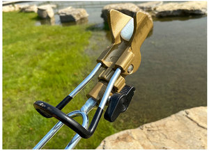 Soporte Ajustable para Caña de Pescar de Aleación de Aluminio para Playa, Color Amarillo/Naranja, Duradero, Portátil, para Pesca en la Orilla - Product Image 6