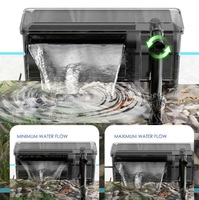 Pompe de filtration suspendue pour aquarium Jeneca, prix usine, 15W, 1200L/H, débit réglable en cascade, ABS, pour aquariums intérieurs et extérieurs, poissons et tortues