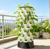 Système hydroponique tour d'ananas haute technologie, neuf et d'occasion, avec équipement d'éclairage LED pour jardin et moteur d'irrigation hydroponique pour usage domestique