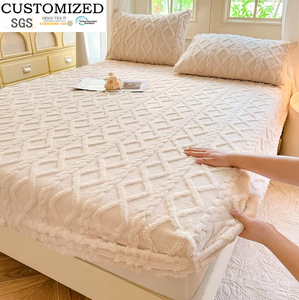 ผ้าคลุมเตียงเดี่ยวแบบหนาสำหรับฤดูใบไม้ร่วงและฤดูหนาว ผลิตจากผ้าทอทาฟเฟต้า พร้อมปลอกคลุมป้องกัน สำหรับผู้ใหญ่ - Product Image 1