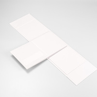 Boîte cadeau en carton pliable écologique et recyclable, blanche, avec laminage mat, en carton gris, commandes personnalisées non acceptées