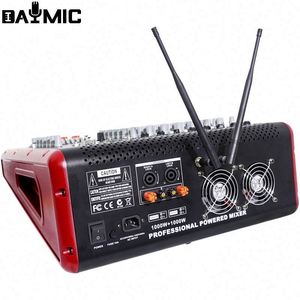 Amplificateur de puissance professionnel intégré, mixeur audio 8 canaux avec deux microphones sans fil - Product Image 5