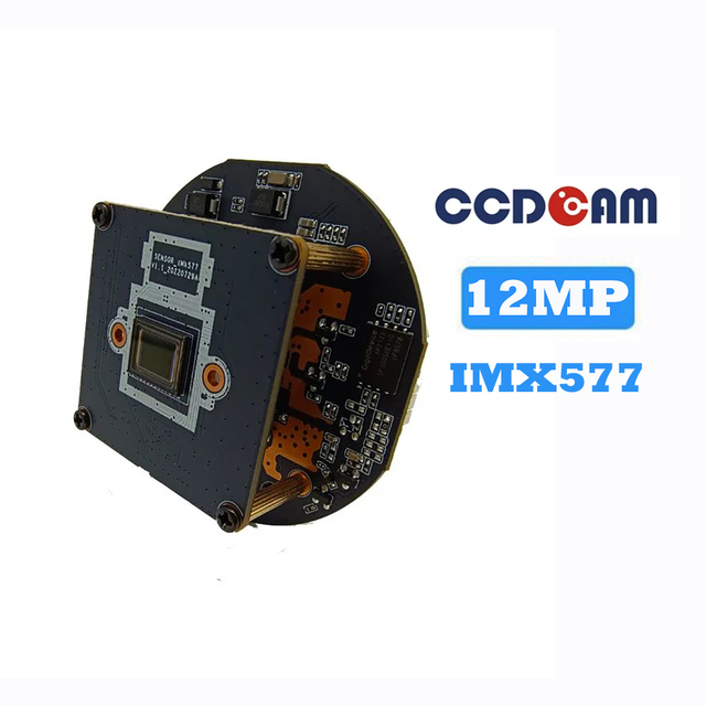 IMA12S 12MP 30FPS AI HD CMOS Network Camera Module H.265/H.264 Dual Stream Black Light IMX577 High Resolution DC 12V/POE