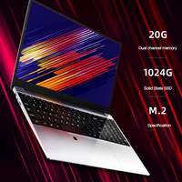 Ordinateurs portables super fins 15,6 pouces Wins10 12 Go + 512 Go de RAM Ordinateurs portables bon marché pour la programmation