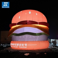 Hamburger Géant Gonflable Lumineux – Maquette Alimentaire pour Promotion Commerciale