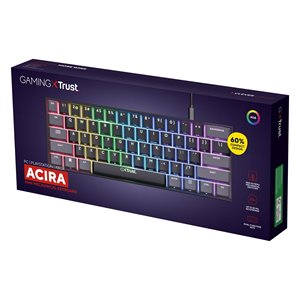 แป้นพิมพ์คอมพิวเตอร์ GXT 867 Acira Mini แบบมีสาย สีดำ 24884 - Product Image 2