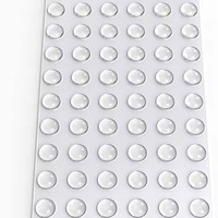 Tampons tampons d'amortissement du bruit auto-adhésifs en silicone Transparent caoutchouc souple clair petit bouchon de Table en verre pour portes armoire