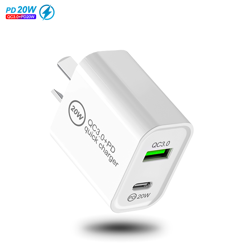 Лидер продаж, быстрое зарядное устройство US AU PD20W, настенный USB-адаптер