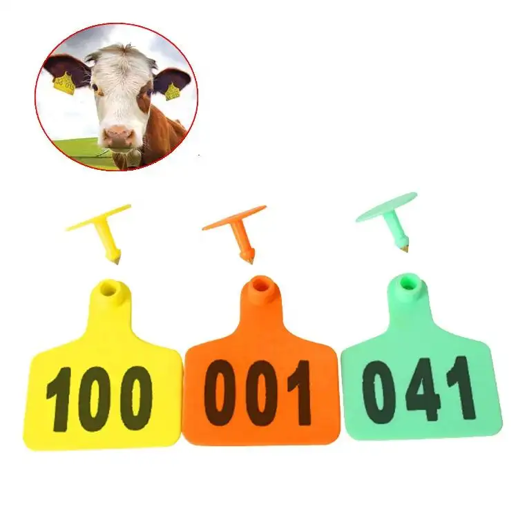 NO.001-100番号家畜給餌装置牛/羊/豚/牛ビッグアニマルイヤータグ
