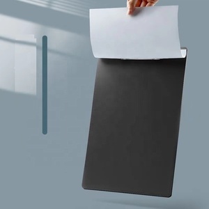 Tùy Chỉnh Đơn Giản Màu Sắc PVC Vegan Da Padfolio A4 Tập Tin Danh Mục Đầu Tư Thư Mục Cho Cô Gái Phụ Nữ Sinh Viên Pháp Lý Clipboard Kế Hoạch - Product Image 4