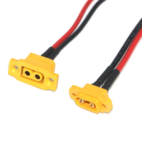 Câble mâle XT60E-M à montage sur panneau, connecteur XT60E M&F pour batterie Lipo RC