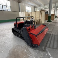 Tondeuse à gazon radiocommandée 15HP KOOP Diesel Crawler 24V robuste pour terrains accidentés, vergers et pentes