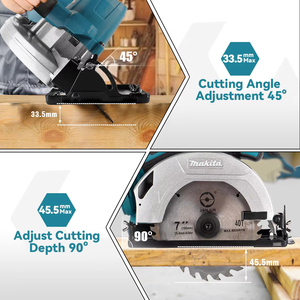 <span class=keywords><strong>Scie</strong></span> <span class=keywords><strong>circulaire</strong></span> sans fil <span class=keywords><strong>18V</strong></span> pour la découpe droite du bois et des planches, idéale pour la menuiserie, la décoration et la fabrication de meubles - Vente en gros usine - Product Image 6
