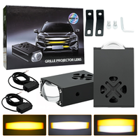 Lumière de calandre LED 60W U40, 3 couleurs, étanche IP68, en aluminium aéronautique, puce CSP-3570, mini phare de conduite universel pour moto