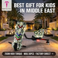 Triciclo Eléctrico de 250W con Batería de Litio Sin Escobillas para Niños, Emiratos Árabes Unidos, Arabia Saudita, con Luces LED Coloridas y Capacidad de Carga de 100 kg