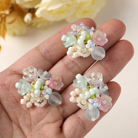 Accessoires semi-finis pour sabots, breloques, boucles pour chaussures de sport, perles de riz, grappe de fleurs de lys, boucles d'oreilles DIY, clips de bordure, fleurs pour chaussures