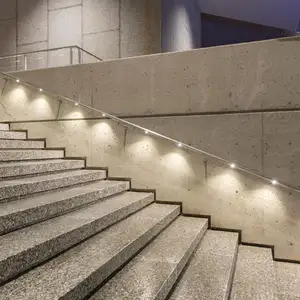 Luz Led Tubular de acero inoxidable para pasamanos, 2W, para escaleras