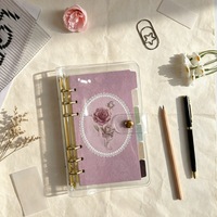 Nuevo Juego de 6 Separadores Florales Vintage A6 de 6 Agujeros para Cuaderno, Índice de Clasificación, Tarjetas de Índice para Cuaderno de Hojas Sueltas