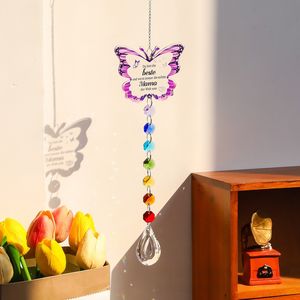 Nuevo Diseño de Bola de Cristal Colgante en Forma de Corazón, Prisma, Bola de <span class=keywords><strong>Gemas</strong></span>, 7 Chakras, Cuentas, Atrapasoles de Mariposa, Libélula, Ángel, Flor, Esfera - Product Image 3